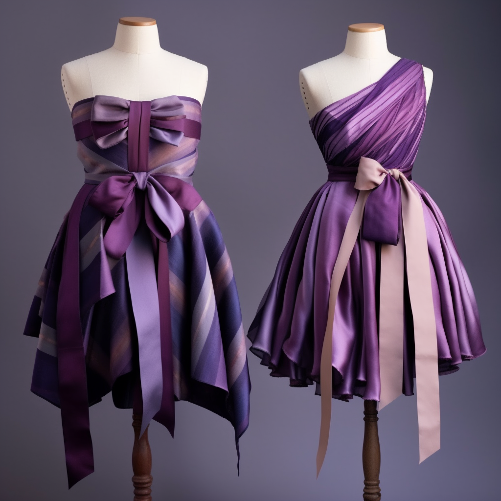 Purple Ribbon Skirts
